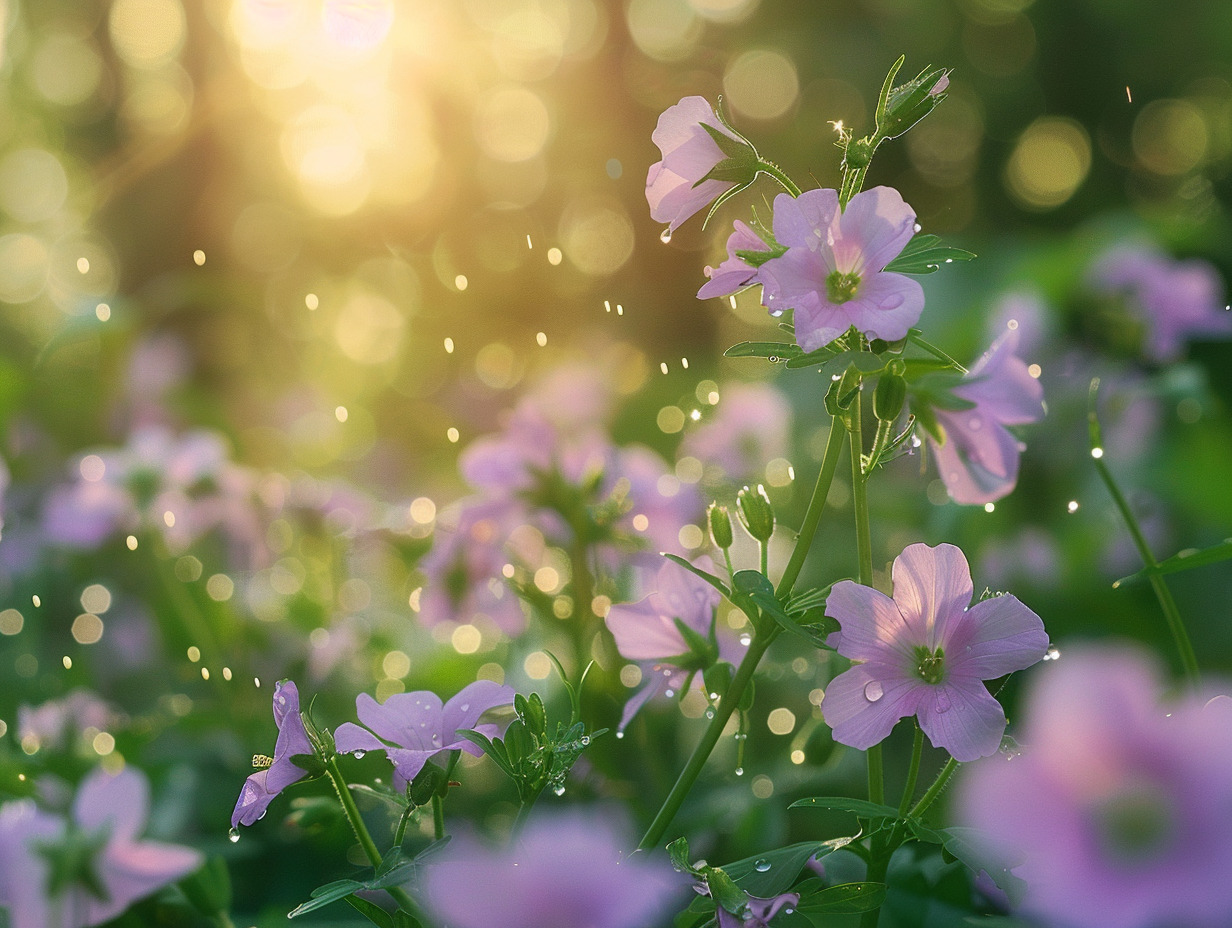 fleurs violettes